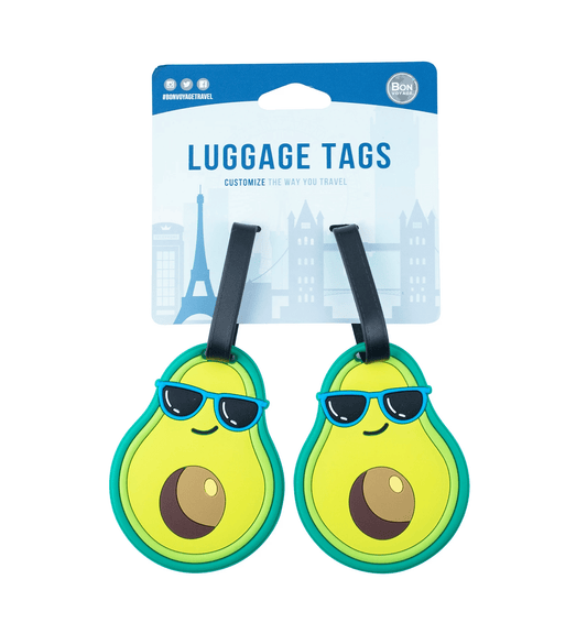 Avocado Print Luggage Tags (2 Pack)