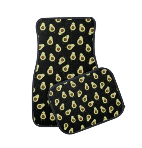 Avocado Print Car Floor Mats (4 Pack)