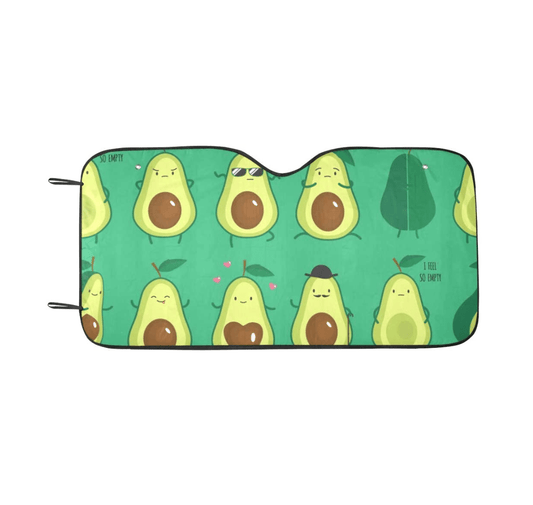 Avocado Print Car Windshield Sun Shade