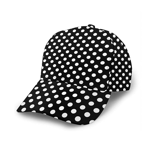 Polka Dot Print Baseball Cap