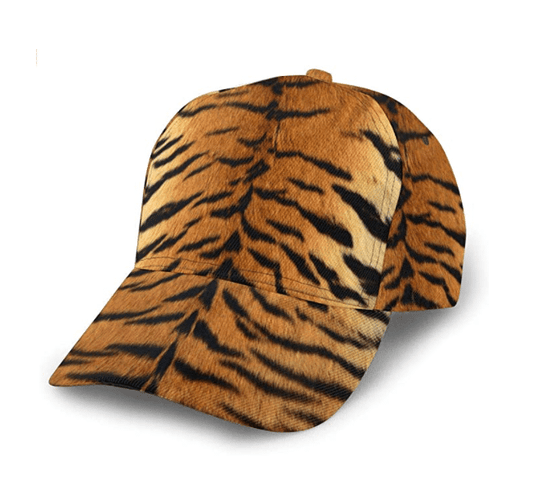 Tiger Print Baseball Cap