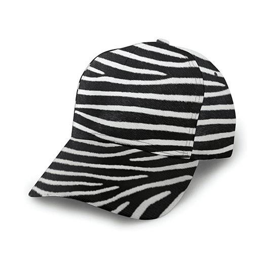 Zebra Print Baseball Cap