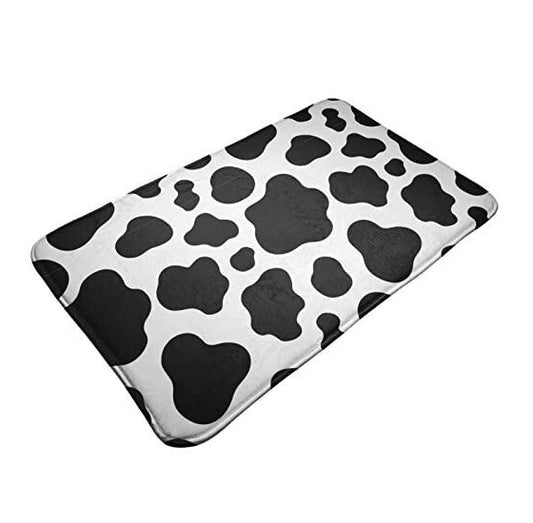 Cow Print Bathroom Floor Mat