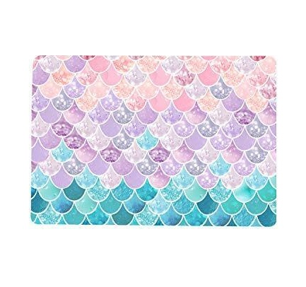 Mermaid Print Bathroom Floor Mat