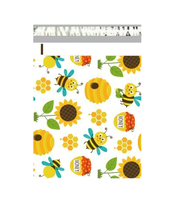 Bee Print Bubble Mailers