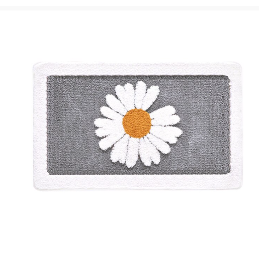 Daisy Bathroom Floor Mat