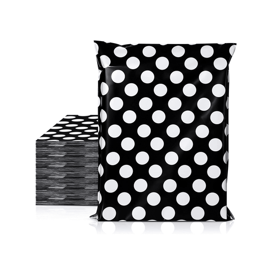 Polka Dot Print Bubble Mailers (10x13" inch 100 pack)