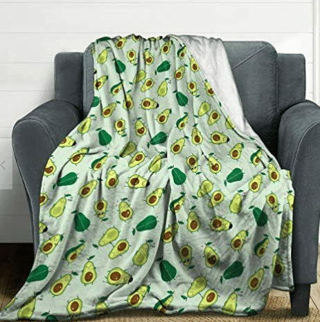 Avocado Print Throw Blanket (40" in x 50" in)