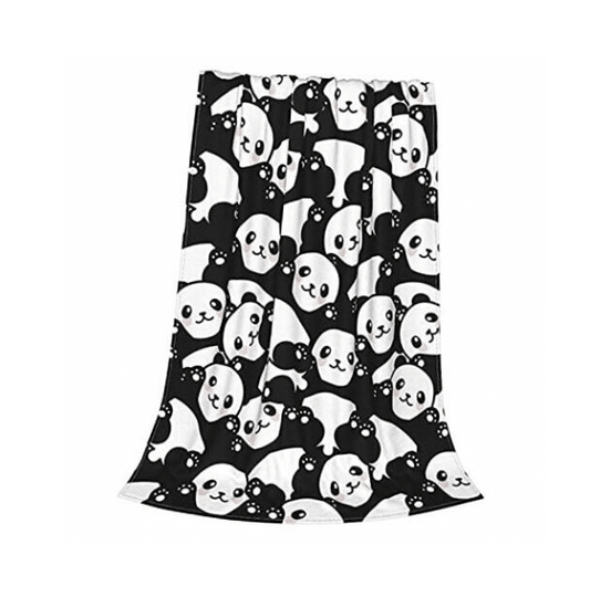 Panda Print Throw Blanket (60"x50")