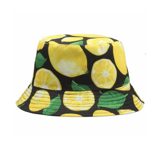 Lemon Print Fisherman Bucket Hat