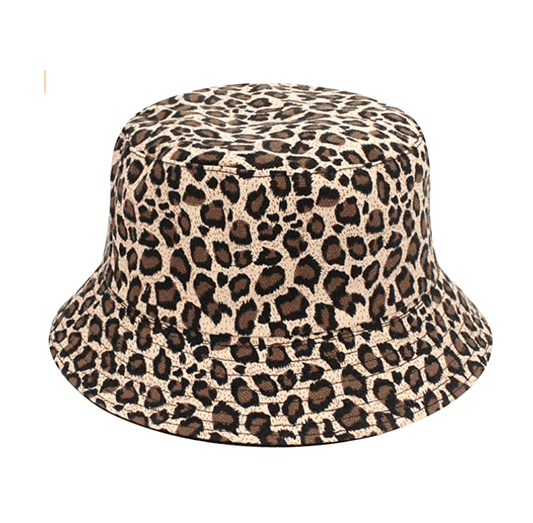 Leopard Print Fisherman Bucket Hat