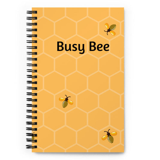 Bee Print Spiral Notebook