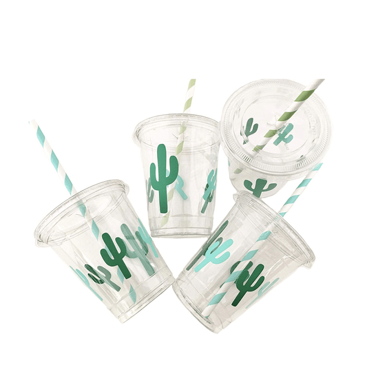 Cactus Print Party Cups (12oz - 12 ct)