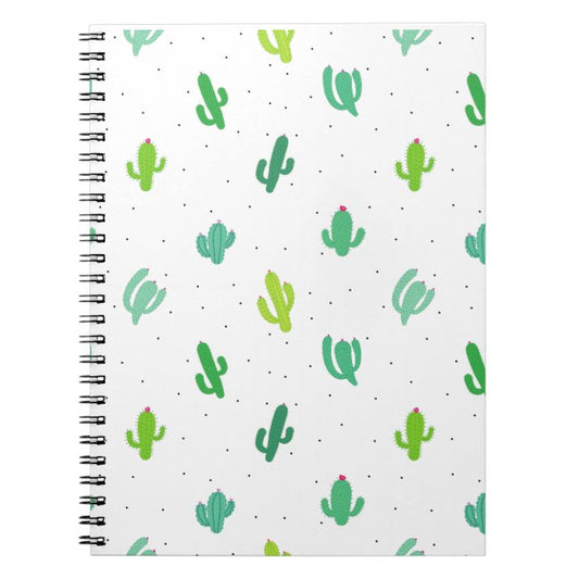 Cactus Print Spiral Notebook