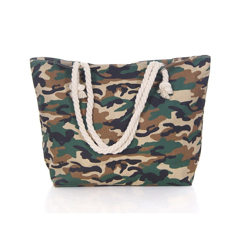 Camo Print Tote Bag