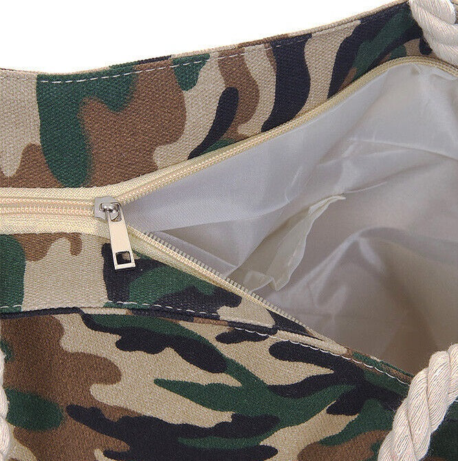 Camo Print Tote Bag