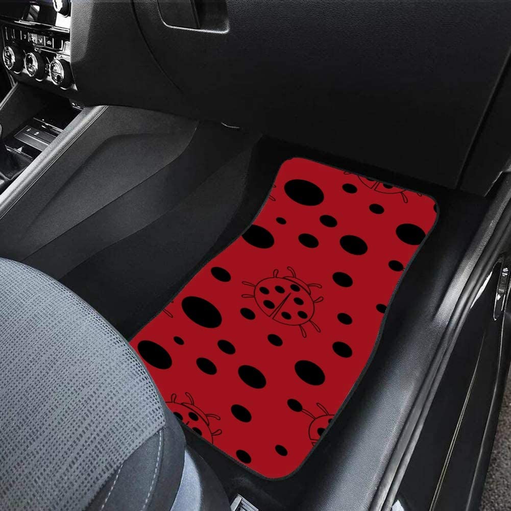 Ladybug Print Car Floor Mats (4 Pack)