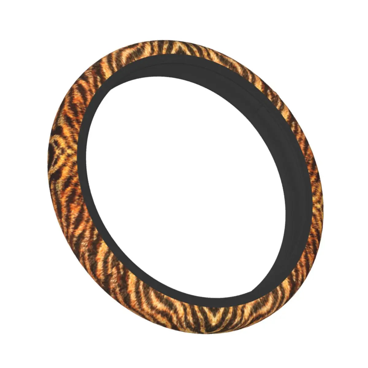 Tiger Print Car Steering Wheel Cover