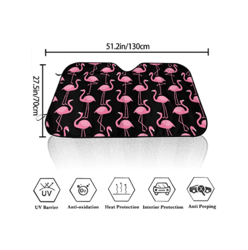 Flamingo Car Sun Shade