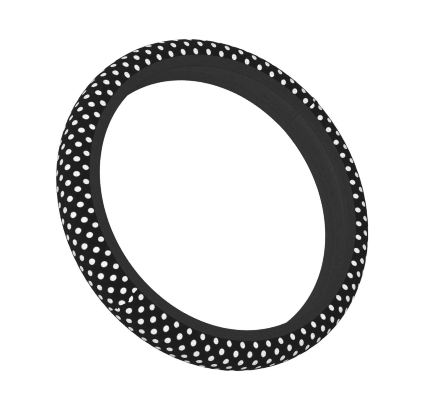 Polka Dot Print Car Steering Wheel Cover 14-15in