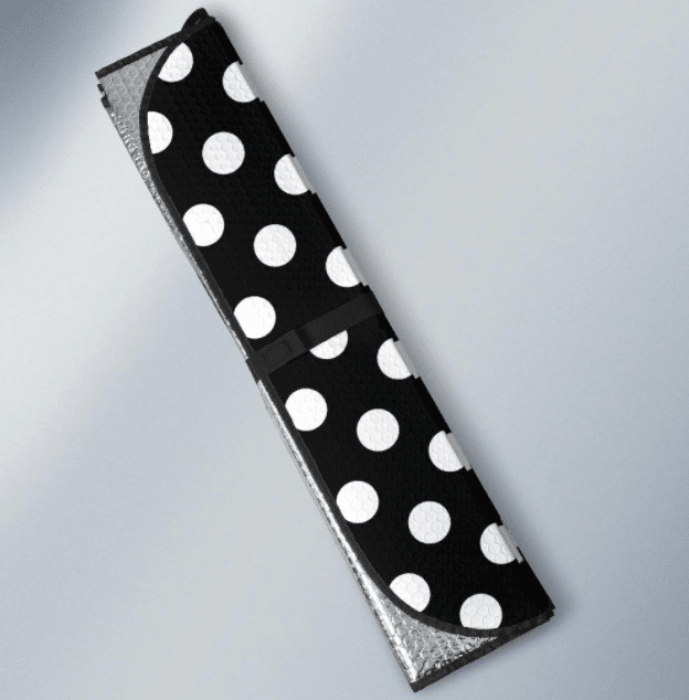 Polka Dot Print Car Windshield Sun Shade