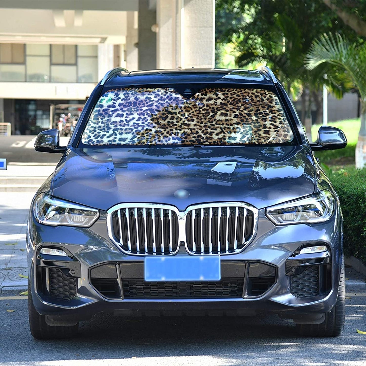 Leopard Print Car Windshield Sun Shade