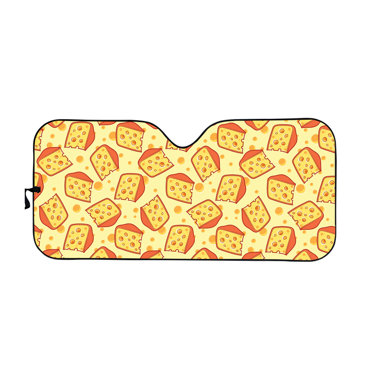 Cheese Print Car Windshield Sun Shade