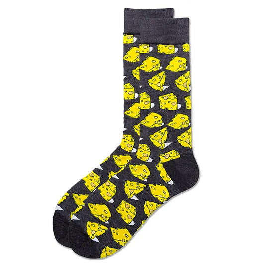 Cheese Print Socks (1 pair)