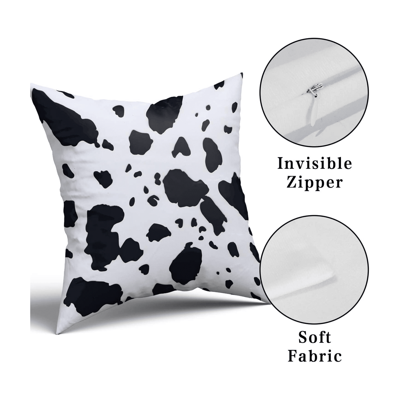 Cow Throw Pillowcase Covers