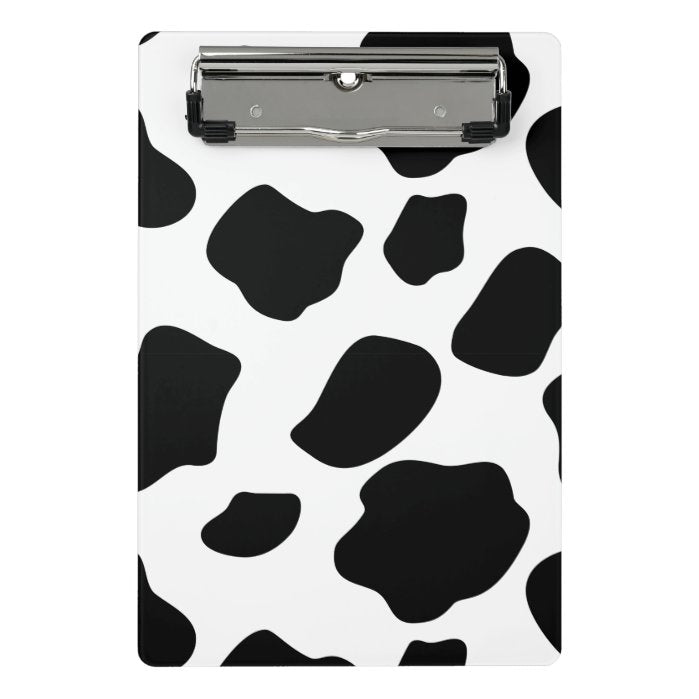 Cow Print Clipboard