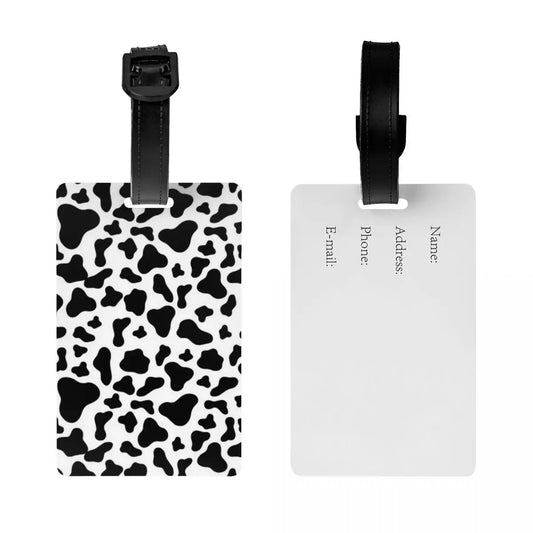 Cow Print Luggage Tags (2-Pack)