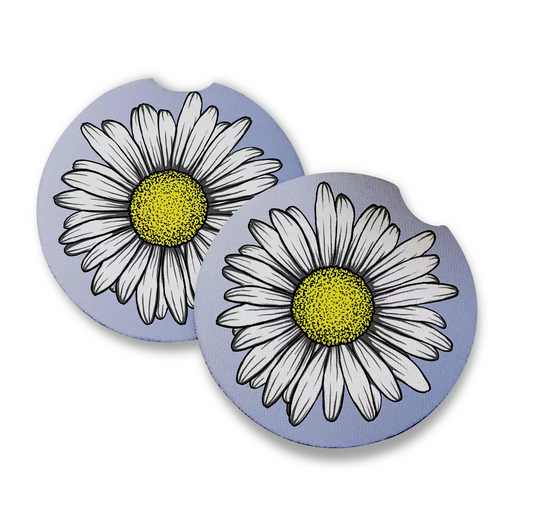 Daisy Car Coasters