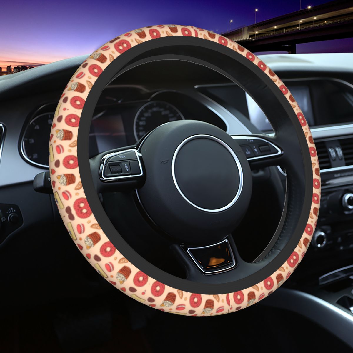 Donut Car Steering Wheel Cover