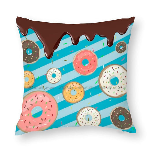 Donut Throw Pillowcase Covers (2 Pack)