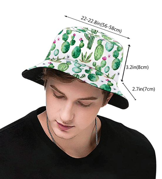 Cactus Print Reversible Fisherman Bucket Hat