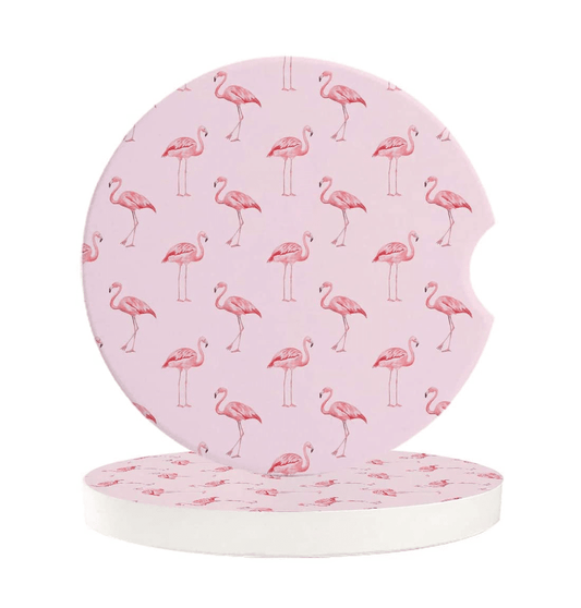 Flamingo Car Coasters (2 Pack)