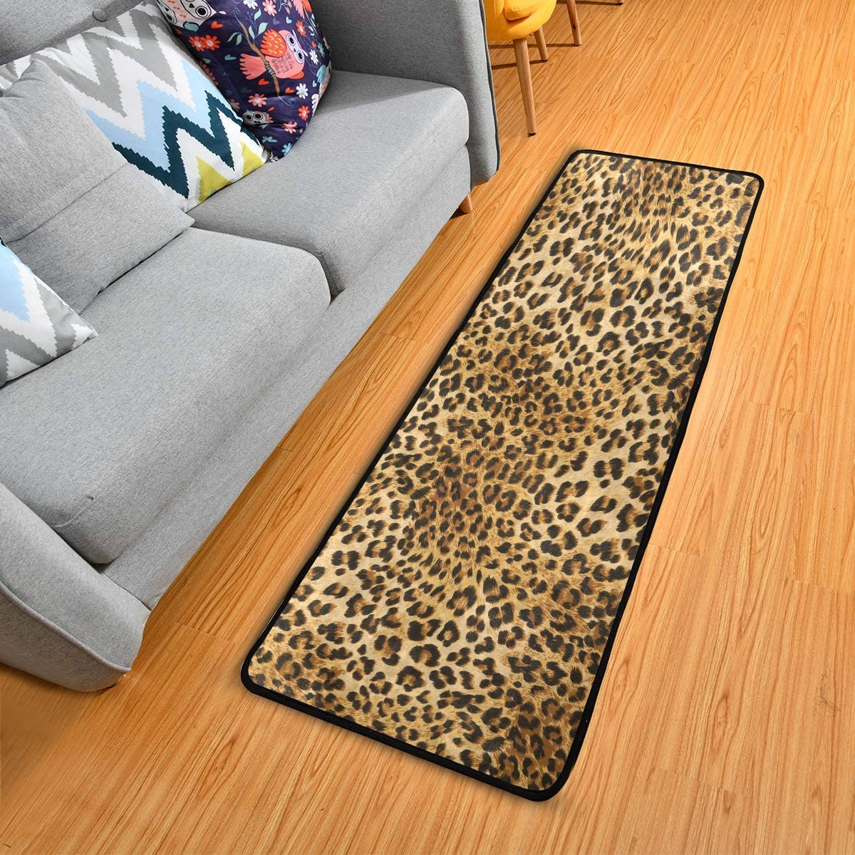 Leopard Print Floor Runner (2'x6')