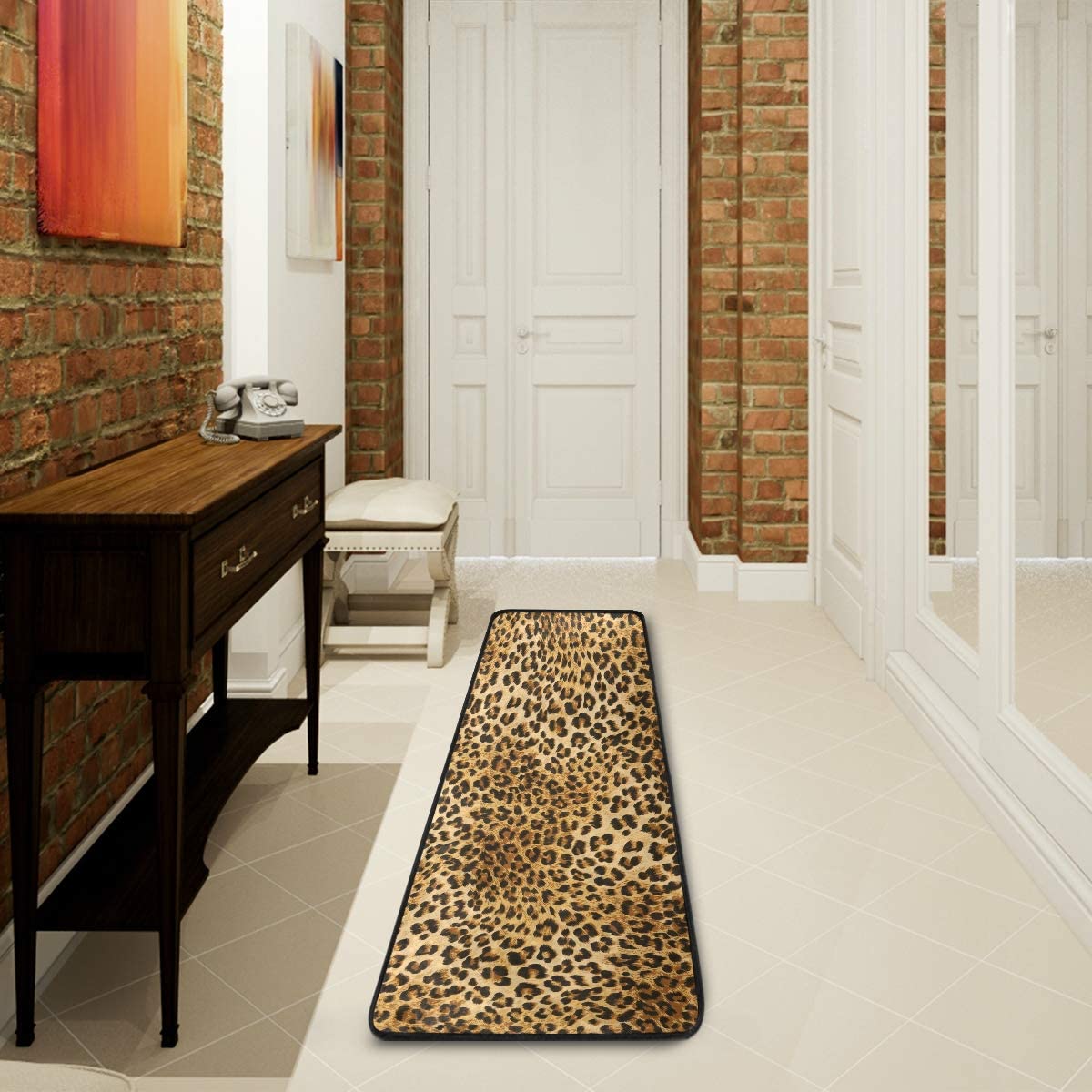 Leopard Print Floor Runner (2'x6')