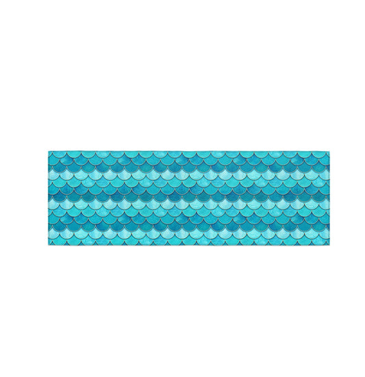 Mermaid Print Floor Runner (20x48" in)