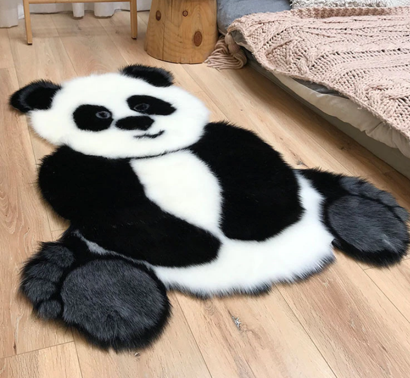 Panda Print Floor Runner (4'x3' ft)