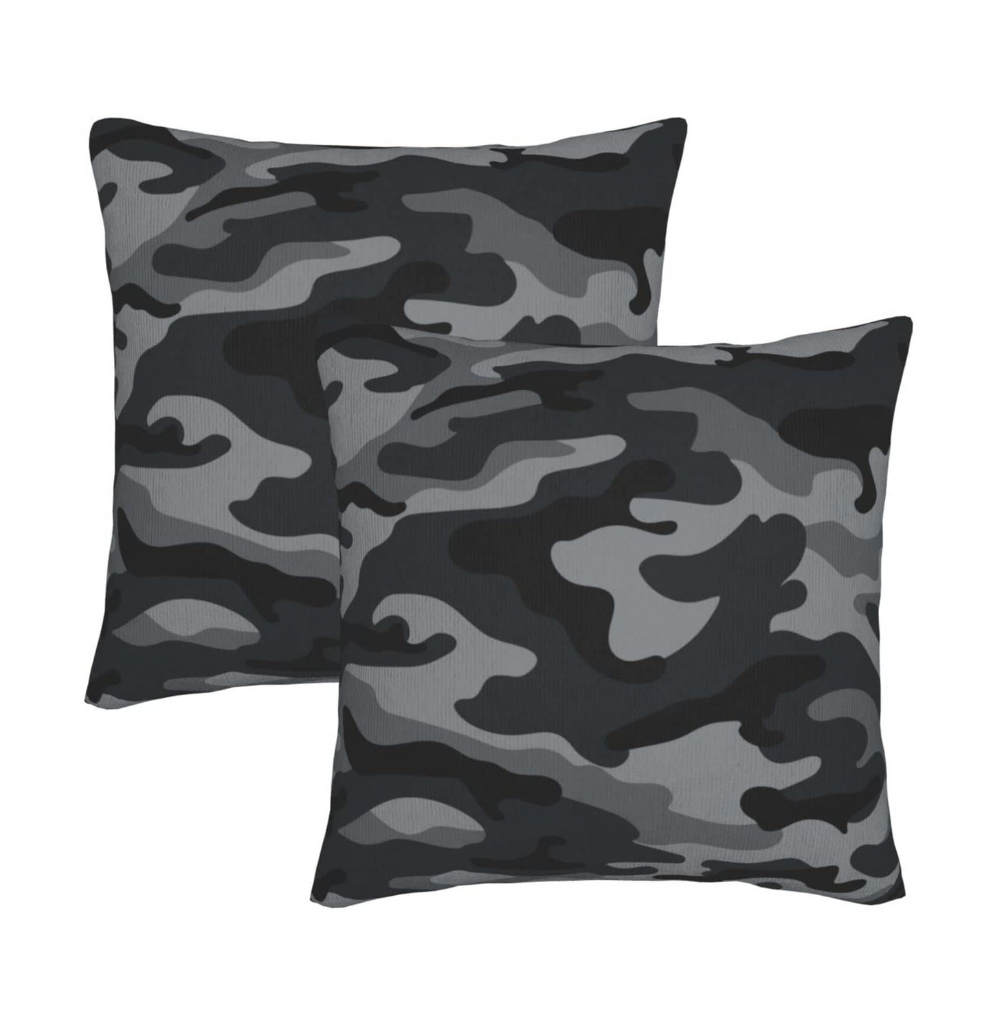 Camo Print Throw Pillowcase Covers (2 Pack)