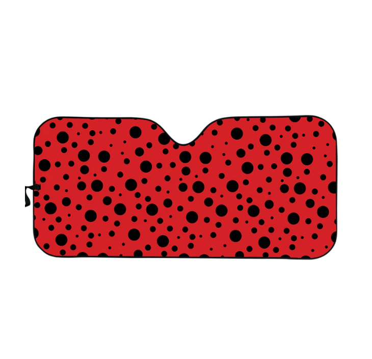 Ladybug Print Car Windshield Sun Shade