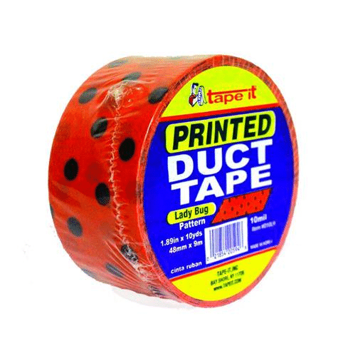 Ladybug Print Duct Tape (1.89 in. x 10 yd)