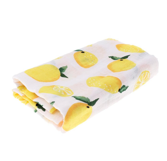 Lemon Print Bath Towels (5x2.5ft)