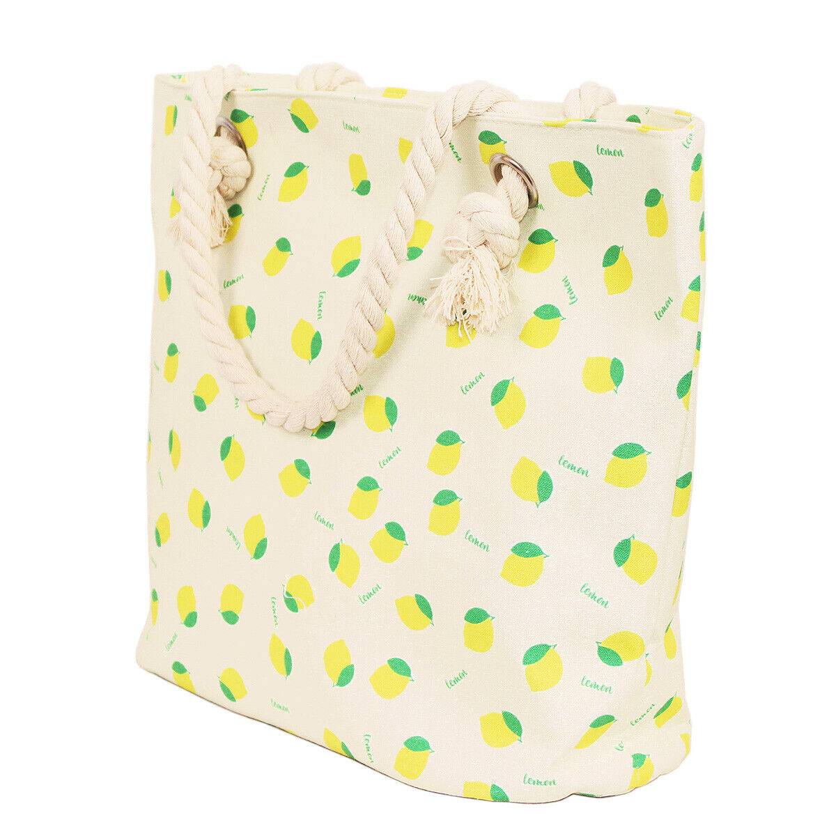 Lemon Print Tote Bag