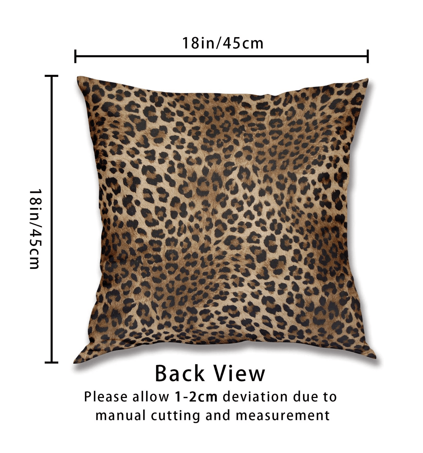 Leopard Print Throw Pillowcase Covers (2 Pack)