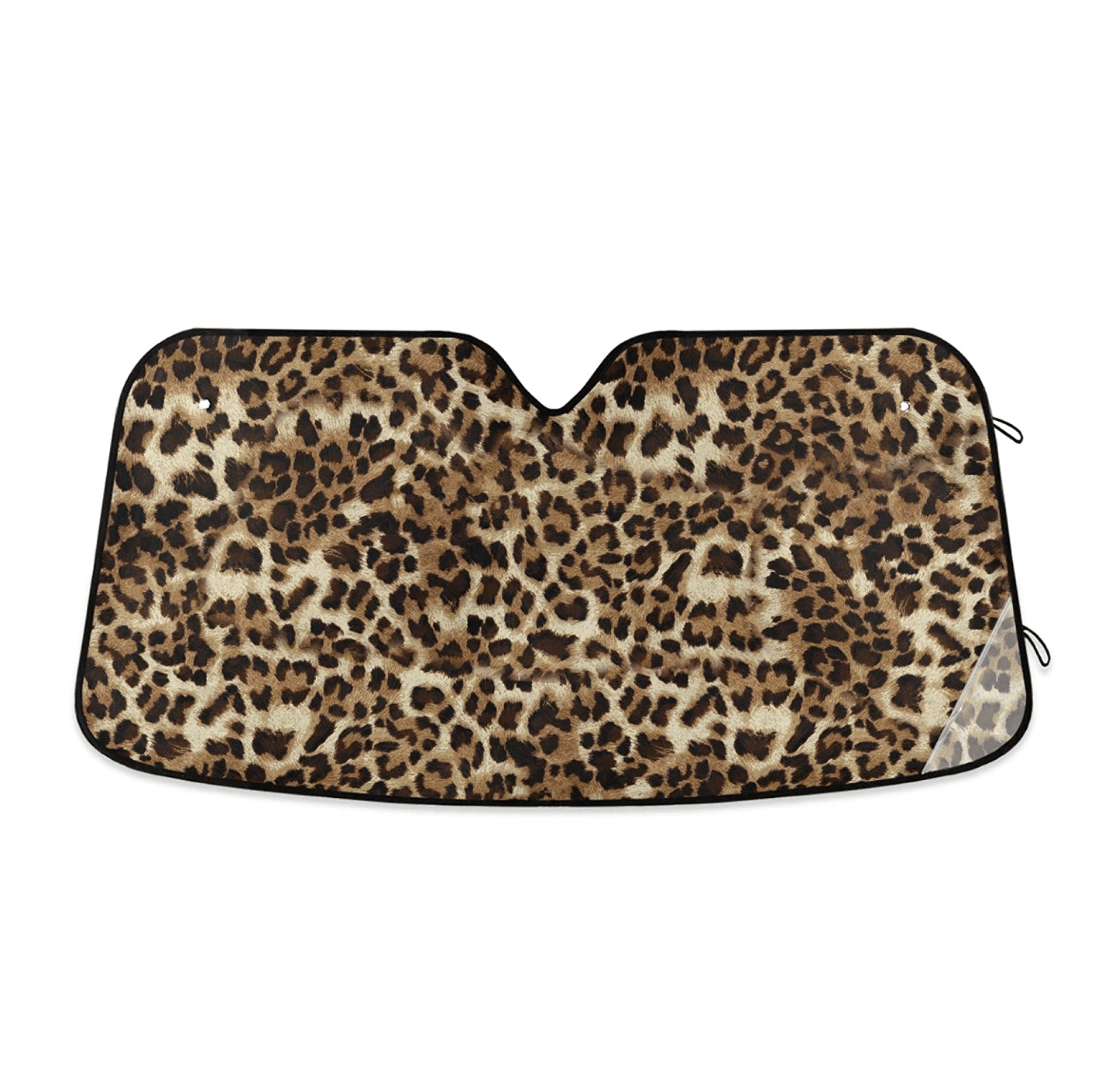 Leopard Print Car Windshield Sun Shade