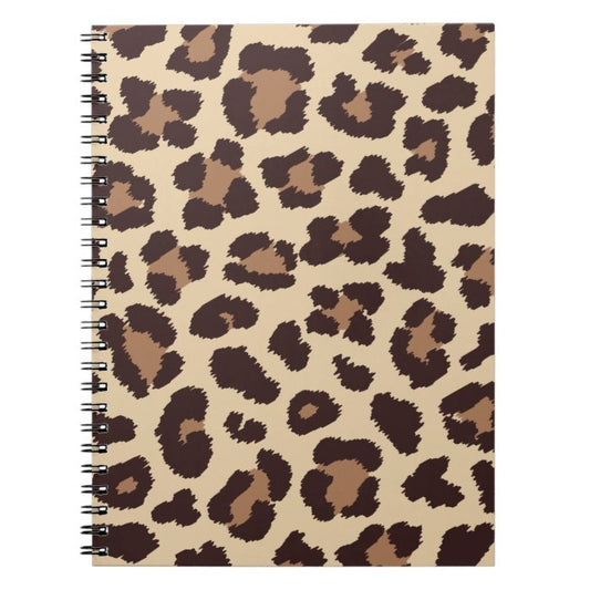 Leopard Print Spiral Notebook