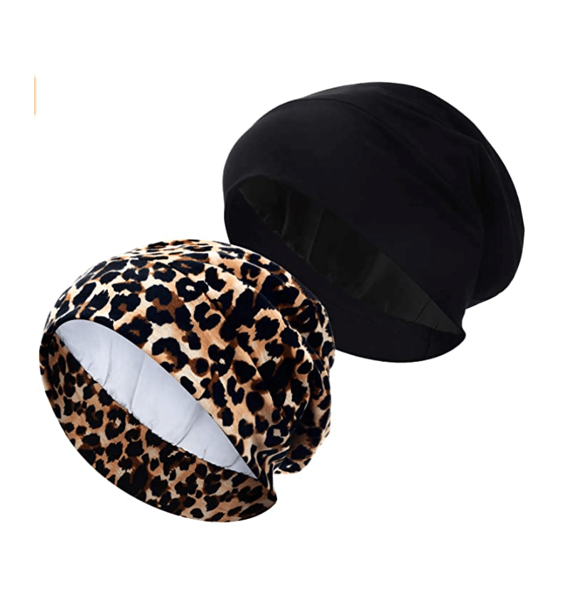 Leopard Print Sleeping Caps (2 Pack)