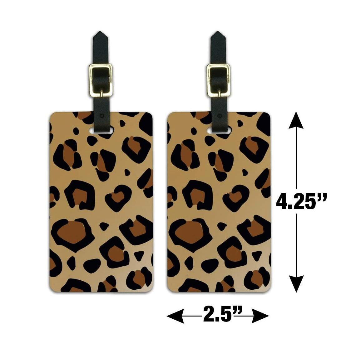 Leopard Print Luggage Tags (2-Pack)